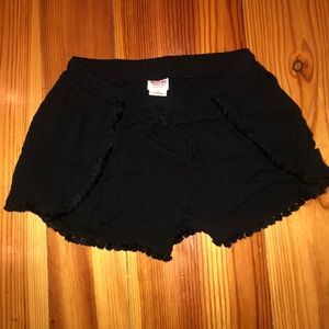 Black Flouncy Soft Shorts Size Medium